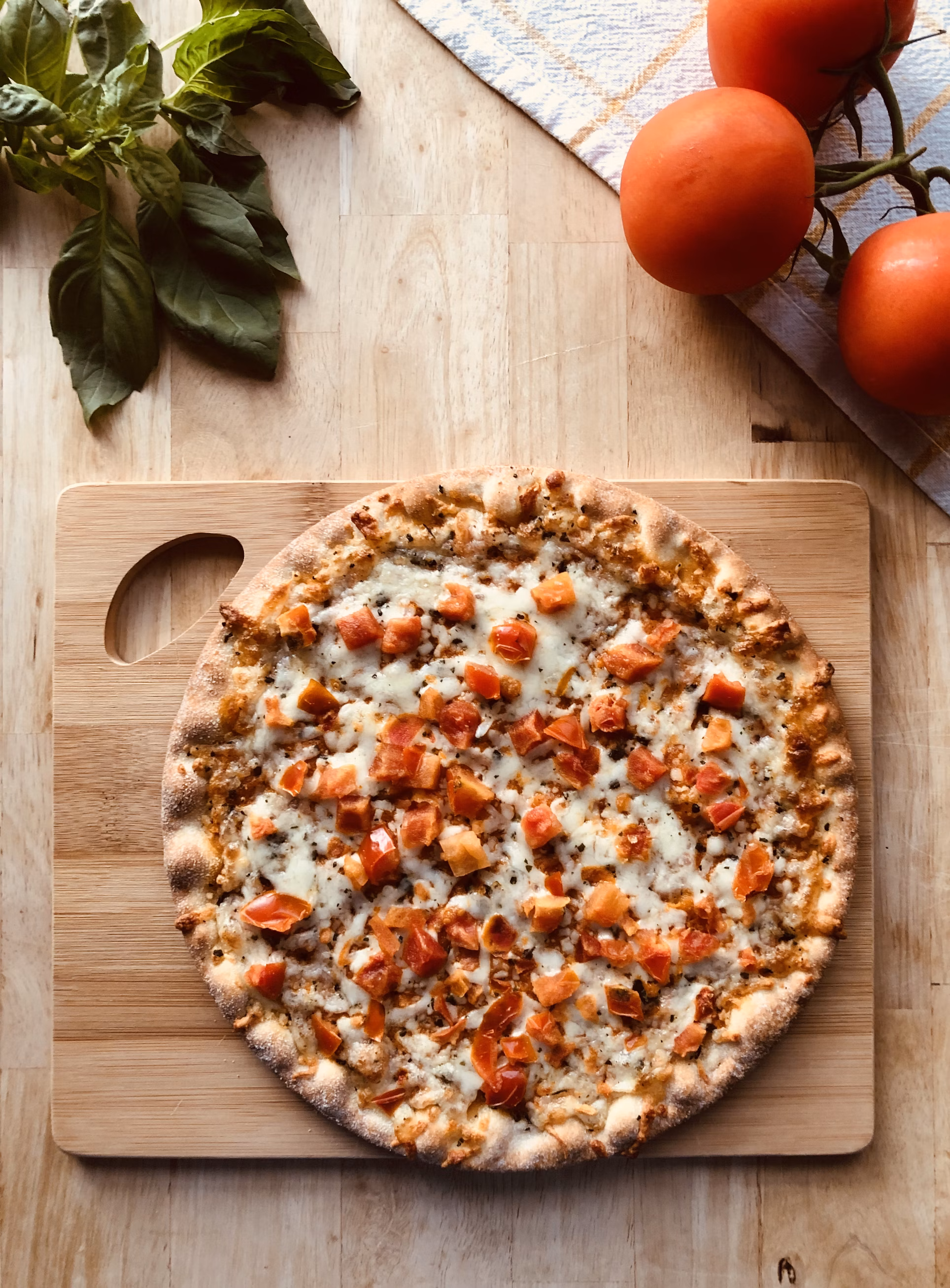 Pizza with lots of toppings